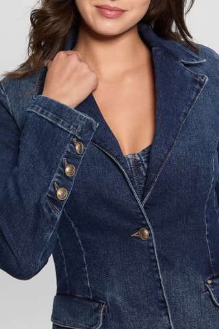 Veste en jean Alby - Bleu marine
