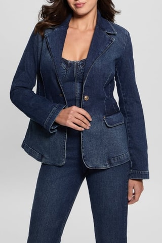 Veste en jean Alby - Bleu marine