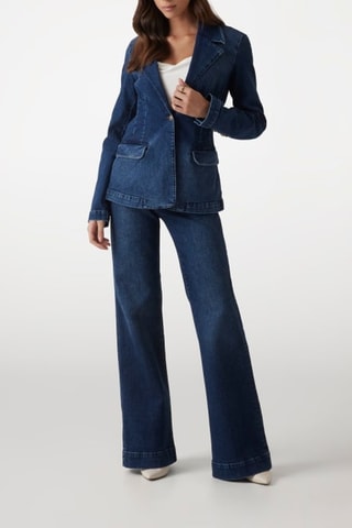 Veste en jean Alby - Bleu marine