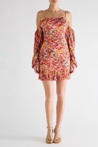 Robe plissée Tiffany - Rouge