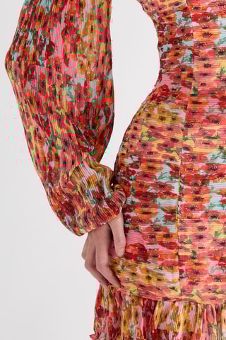 Robe plissée Tiffany - Rouge