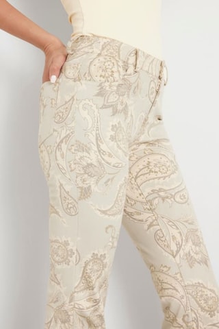 Pantalon bootcut taille haute - Beige