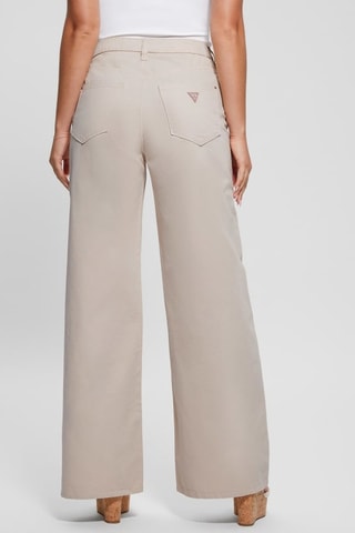 Pantalon palazzo taille haute Bellflower - Beige
