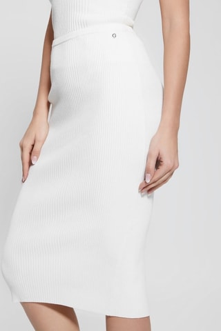 Jupe fourreau Sahara - Blanc