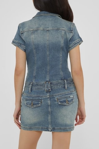 Robe fourreau en jean Go - Bleu clair