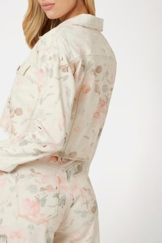 Veste courte Kalisa - Ecru et rose