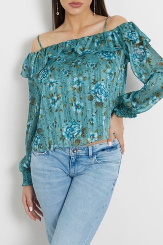 Top Lucy - Vert et blanc