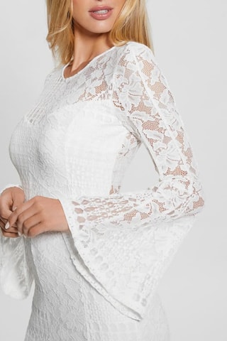 Robe fourreau en dentelle Nicki - Blanc
