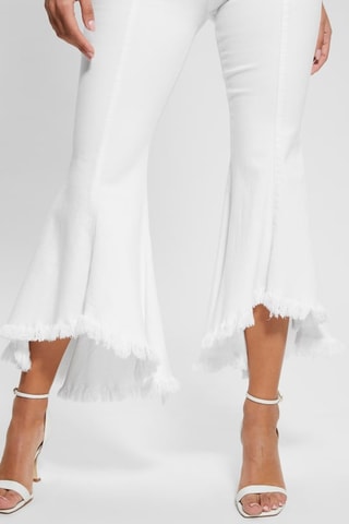 Jean flare taille haute Sofia - Blanc
