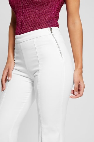 Jean flare taille haute Sofia - Blanc