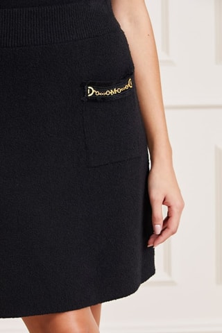 Jupe droite taille haute Martha - Noir
