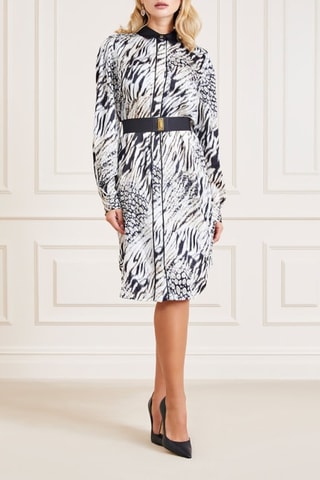 Robe chemise Shaddy Hollow - Ecru et noir