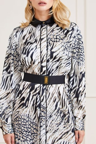 Robe chemise Shaddy Hollow - Ecru et noir