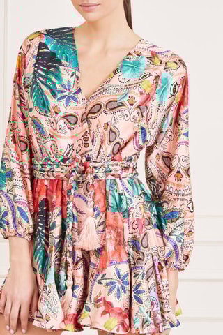 Robe patineuse Maya Surplice - Rose