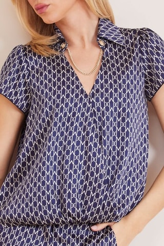 Blouse New Monogram - Bleu marine
