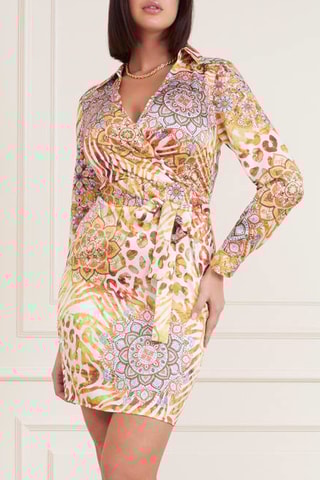 Robe fourreau La boheme - Jaune et orange