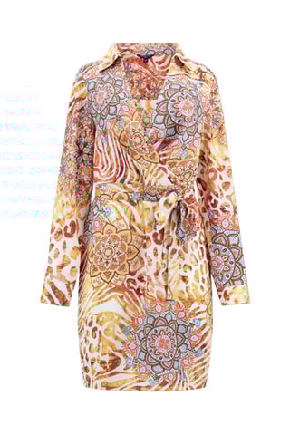 Robe fourreau La boheme - Jaune et orange