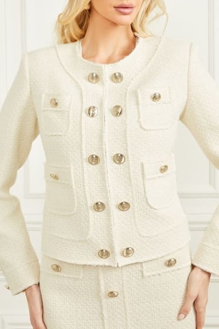 Veste en tweed Nicole - Ecru