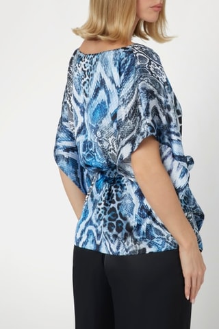 Blouse Josette - Blanc et bleu