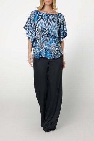 Blouse Josette - Blanc et bleu