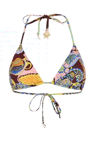 Haut de maillot coques - Rose poudré et bordeaux