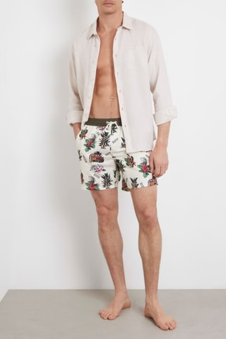 Short de bain - Ecru