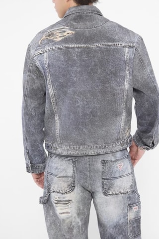 Veste en jean - Noir chiné