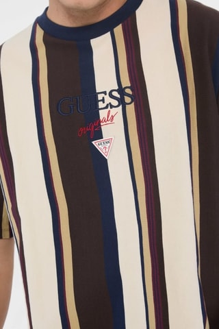 T-shirt - Blanc et marron