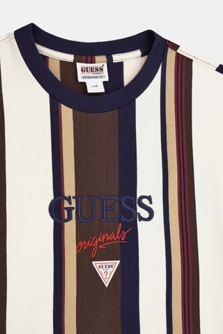 T-shirt - Blanc et marron