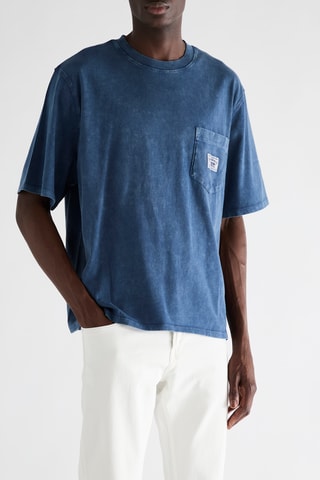 T-shirt Boxy - Bleu cobalt
