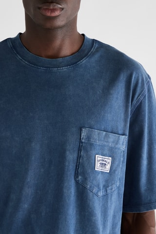T-shirt Boxy - Bleu cobalt