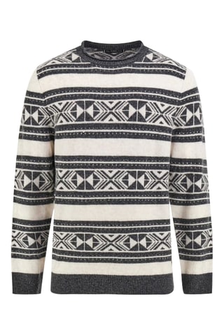 Pull Ezekiel - Gris foncé et blanc