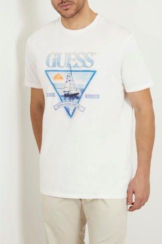 T-shirt Yacht Club - Blanc