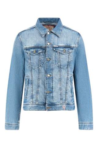 Veste en jean Dillon - Bleu pétrole
