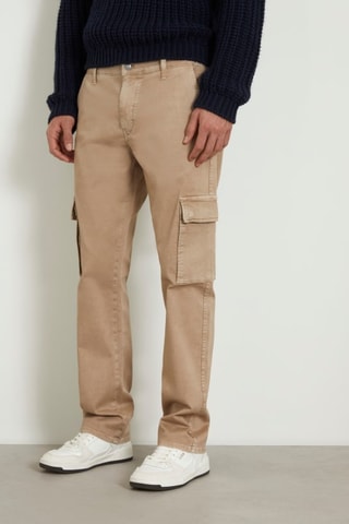 Pantalon cargo Sateen - Beige