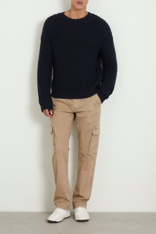 Pantalon cargo Sateen - Beige