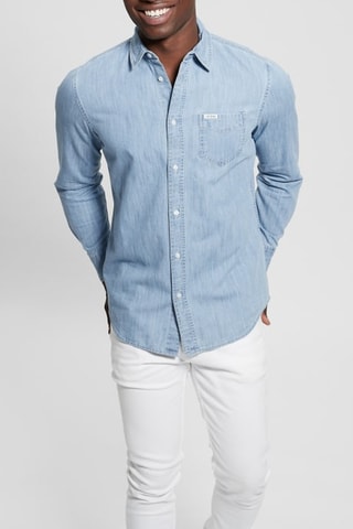 Chemise en jean Ronnie - Ciel