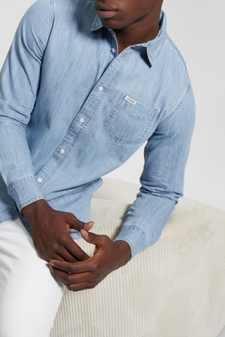 Chemise en jean Ronnie - Ciel