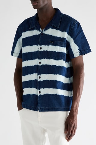 Chemise en jean tie and dye Resort - Bleu foncé