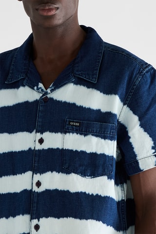 Chemise en jean tie and dye Resort - Bleu foncé