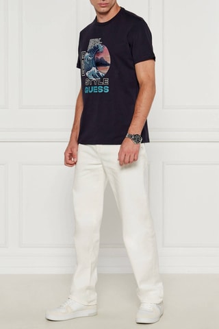 T-shirt Japanese Wave - Noir