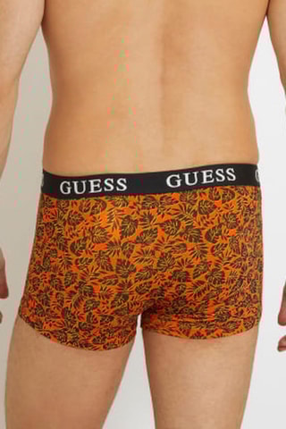3 boxers Joe - Orange et noir