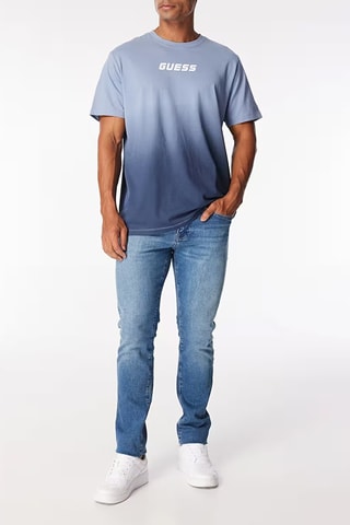 T-shirt dip and dye Maiken - Bleu