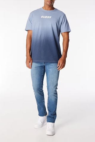 T-shirt dip and dye Maiken - Bleu