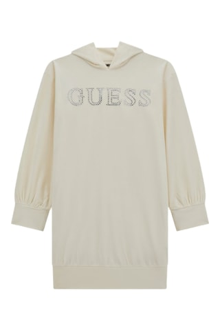 Robe sweat à capuche Velvet - Ecru