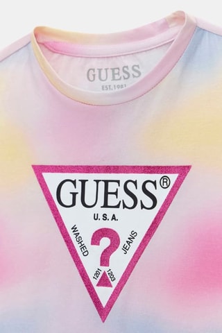 T-shirt dip and dye - Rose et bleu clair