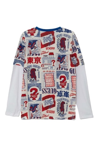 T-shirt trompe-l'œil - Ecru