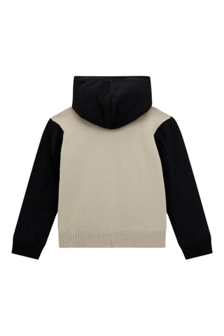 Sweat à capuche - Beige clair et noir