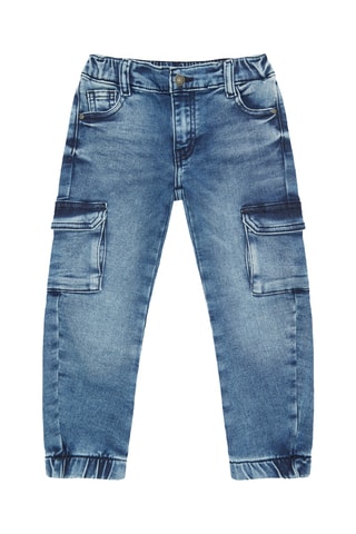 Pantalon cargo - Bleu cobalt
