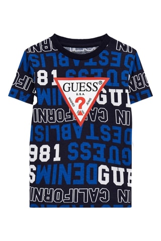 T-shirt - Noir et bleu cobalt